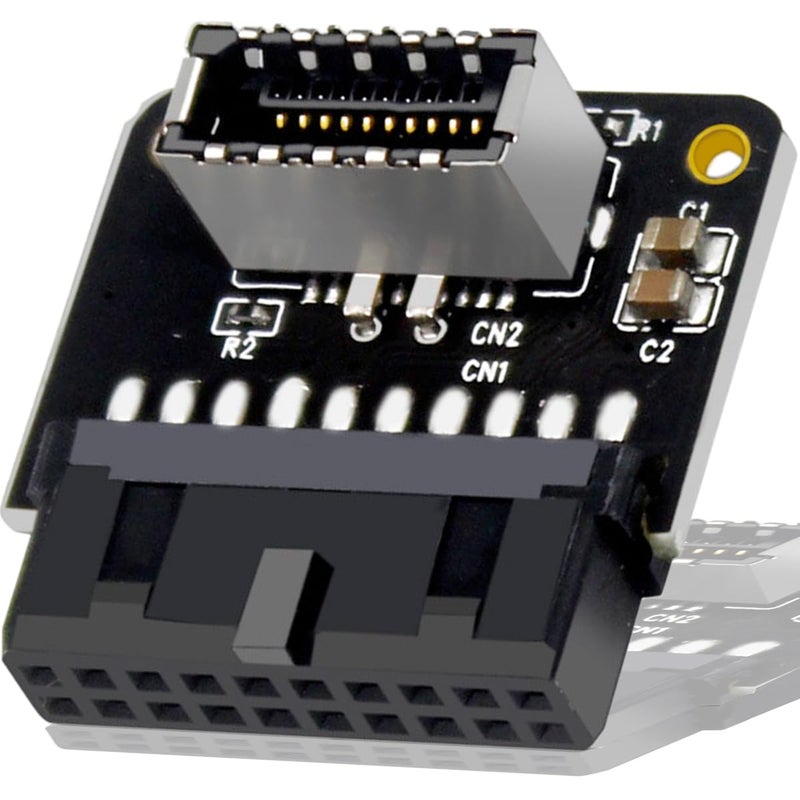 DKARDU Mainboard USB 3.0 Front 19Pin to 3.1 Type-C Front Panel Header Type-E Adapter 19 to 20 Pin Expansion Card for Motherboard - Image 1